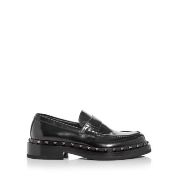 Valentino Garavani NIB Rockstud M-Way Loafers in Black Size 45 - Picture 1 of 12